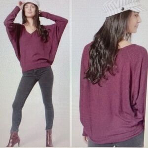 Free People Santa Clara Thermal Mulberry Size Medium NWT